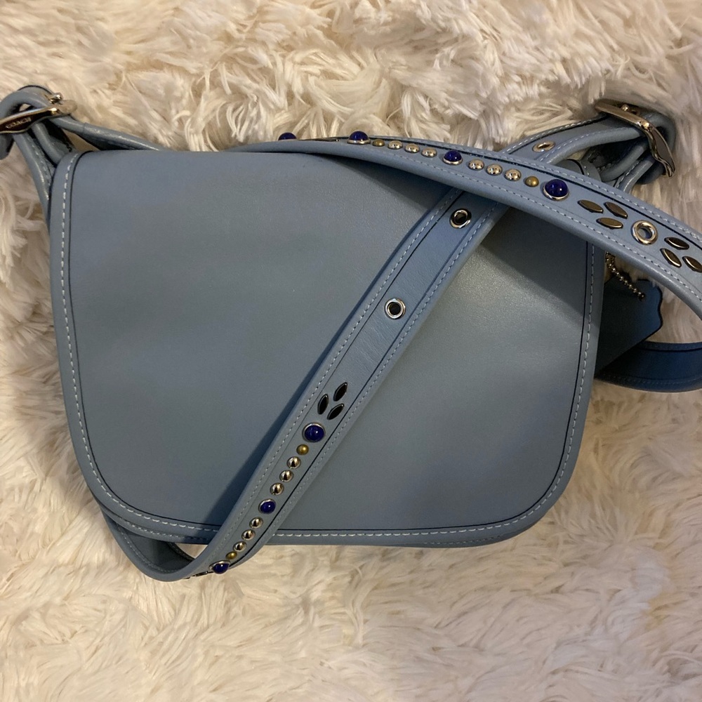 💎 COACH 💎 Patricia Saddle Bag with Studded Strap NWOT - Picture 3 of 15